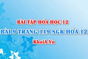 Bài 9 trang 119 SGK Hoá 12: Tính chất hóa học của kim loại kiềm thổ, hợp chất quan trọng của kim loại kiềm thổ